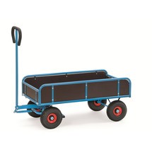 Ruční vozík fetra® se 2 nápravami a 4 pevnými bočnicemi