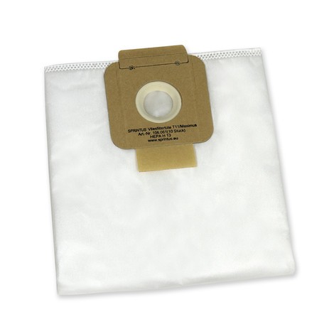 Sacchetto con filtro in tessuto non tessuto per aspirapolvere T11 EVO e Maximus PT