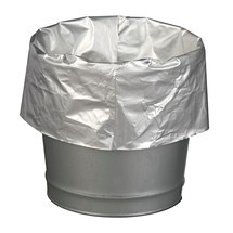 Sacchetto dei rifiuti per contenitori di sicurezza, rivestito in alluminio