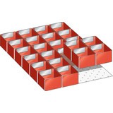 Sada zavěšovacích boxů LISTA 18x27E, (ŠxHxVV) 306x459x50 mm, 24 ks