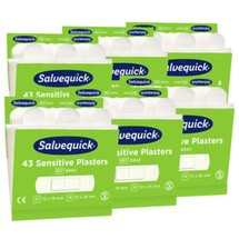 Salvequick Pflaster Nachfüllset für Pflasterspender Salvequick, sensitive Refill 6943 Inhalt: 6 Packs a 43 Pflaster 