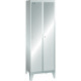 Šatní skříň s děrovaným panelem LISTA, (HxV) 500x1850 mm, nohy