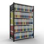 SCHULTE estantería para archivo módulo inicial, doble cara, sin topes centrales, carga de estantería 150 kg, negro