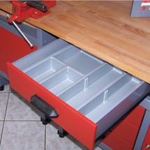 Séparateur Boîte à tiroirs en plastique pour système modulaire professionnel