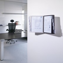 Sistema de portahojas transparentes SHERPA®, soporte de pared