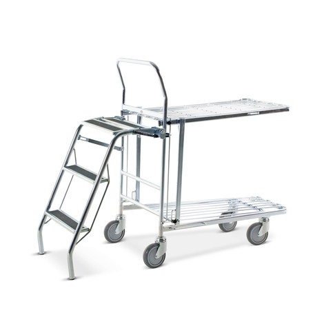 Skládací žebřík pro skladové a přepravní vozíky
