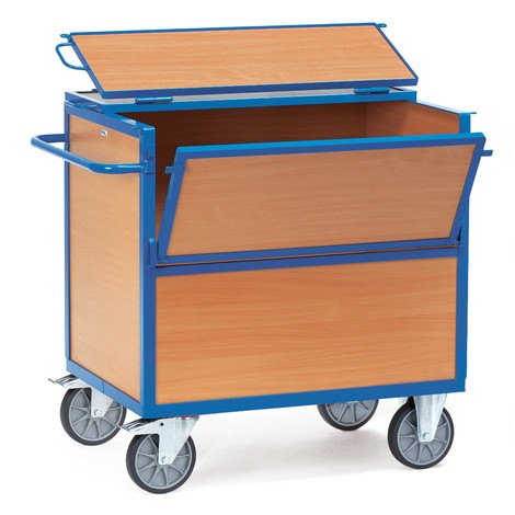Skříňový vozík fetra® s dřevěnými bočnicemi