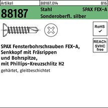SPAX Fensterbohrschraube R 88187 Seko m.Kreuzschlitz-PH 