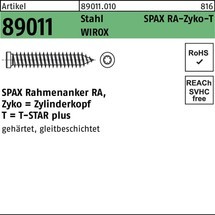 SPAX Rahmenanker R 89011 Zyko m.T-STAR plus 