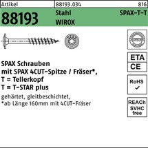 SPAX Tellerkopfschraube R 88193 m.Spitze/T-STAR 