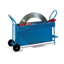 Stahlband-Abrollwagen, für 13 - 20 mm Stahlbandbreite, fahrbar