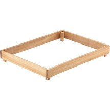 Stalgast Buffet-Box aus Akazienholz, 420x320x55 mm