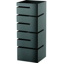 Stalgast Buffet-Ständer niedrig, Einschübe winklig, 150x150x355 mm (BxTxH), schwarz