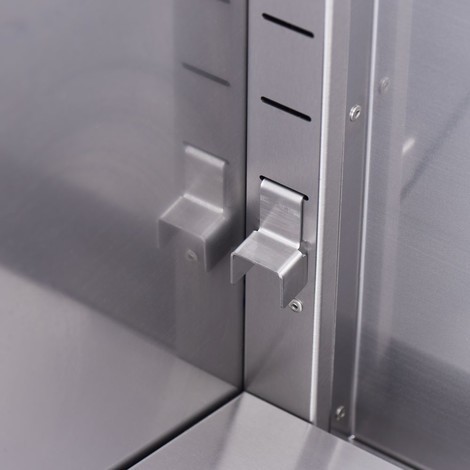 Stalgast Elektro-Griddleplatte als Tischgerät, 800x700 mm, ½ glatte/½ gerillte Grillfläche, Serie 700 ND