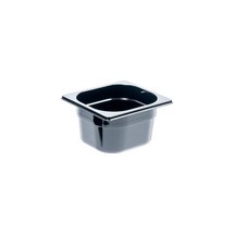 Stalgast Gastronormbehälter Polycarbonat Premium, schwarz, GN 1/6 (100 mm)