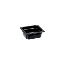 Stalgast Gastronormbehälter, Polycarbonat, schwarz, GN 1/6 (65 mm)