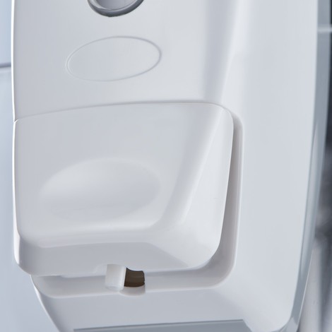 Stalgast Handwaschbecken mit Kniebedienung, inkl. Armatur und Seifenspender, Wandmontage, 400 mm x 330 mm x 570 mm (BxTxH)