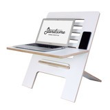 Standsome rialzo scrivania Slim White, regolabile in altezza