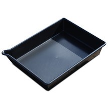Steinbock® Vasca in PE per piccoli contenitori, nero