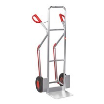 Stohovací vozík Ameise®, hliník, s klznými lyžinami