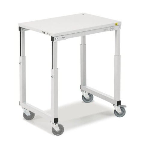 Stół na kółkach, udźwig 150 kg, do systemu ergonomicznej organizacji stanowiska pracy