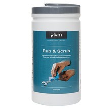 Toalhetes de limpeza PlumWipes Rub & Scrub