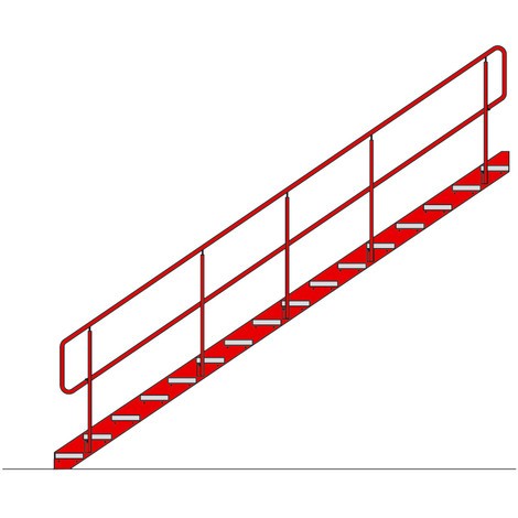 Trap voor modulair entresolsysteem, hoogte tot 3.400 mm