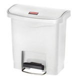 Tret-Abfallbehälter Rubbermaid Slim Jim® mit Pedal an der Breitseite, Kunststoff
