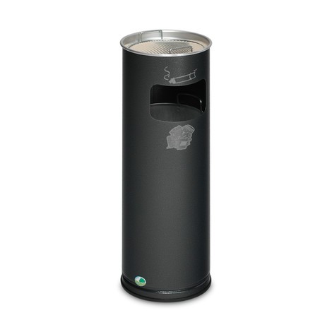 VAR® kombinovaný popelník a nádoba na odpad, stojanový model, 16,7 litru
