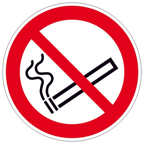 Verbodsbord – Verboden te roken, lang nalichtend