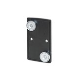Wall clip for belt barrier and control systems
