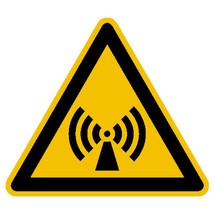Warnschild – Warnung vor elektromagnetischem Feld
