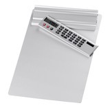 WEDO® klembord van aluminium, met afneembare rekenmachine