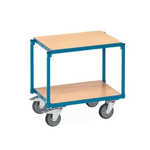 Wózek piętrowy fetra®, 2 półki drewniane