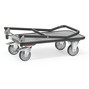 Wózek platformowy fetra® z drewnianą platformą ładunkową, składany kabłąk