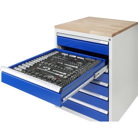 Zásuvková skriňa RAU série 7000, podstavný kontajner, v × š × h 440 × 580 × 650 mm