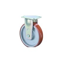 Zátěžové přepravní kolečko z polyuretanového odlitku Prothane®, pevné kolečko, kuličkové ložisko, destička, litinový disk