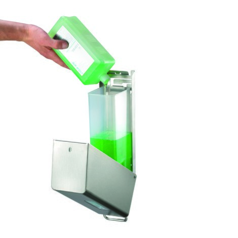Zeep- en desinfectiedispenser Air-Wolf voor 600 ml handlotion of desinfectiemiddel serie Omega