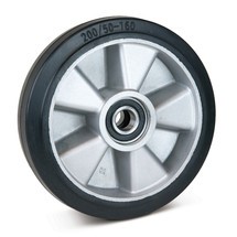 Zwenkwiel van massief rubber voor palletwagen Ameise®/BASIC/Economic met trommelrem